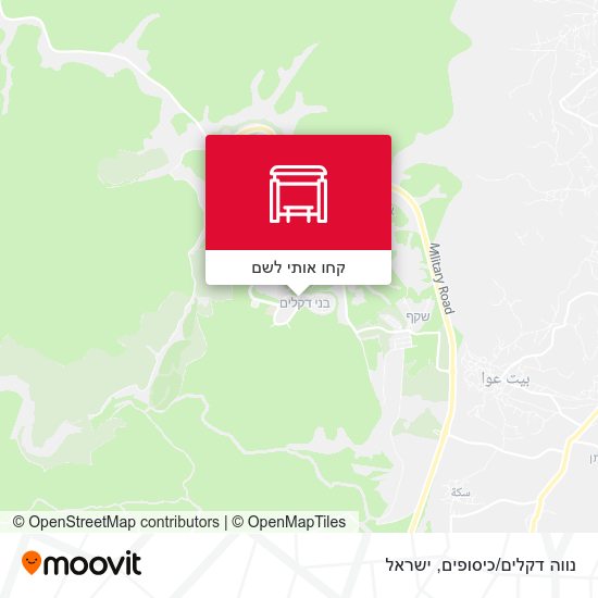 מפת נווה דקלים/כיסופים
