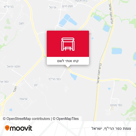 מפת צומת כפר הרי''ף