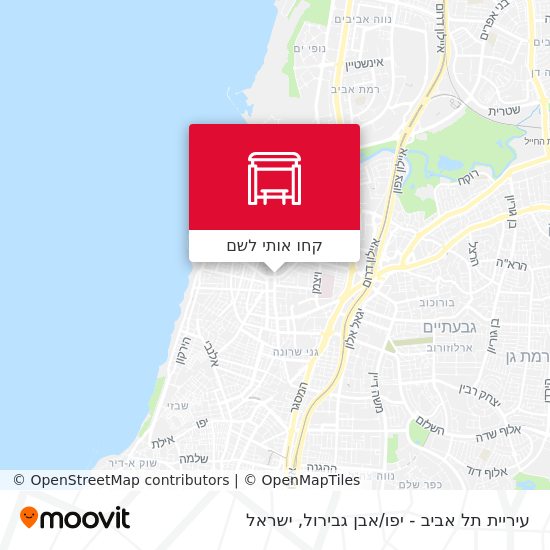 מפת עיריית תל אביב - יפו / אבן גבירול