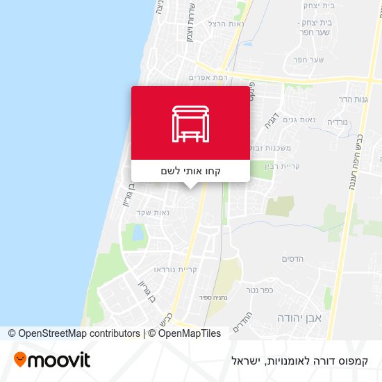 מפת קמפוס דורה לאומנויות