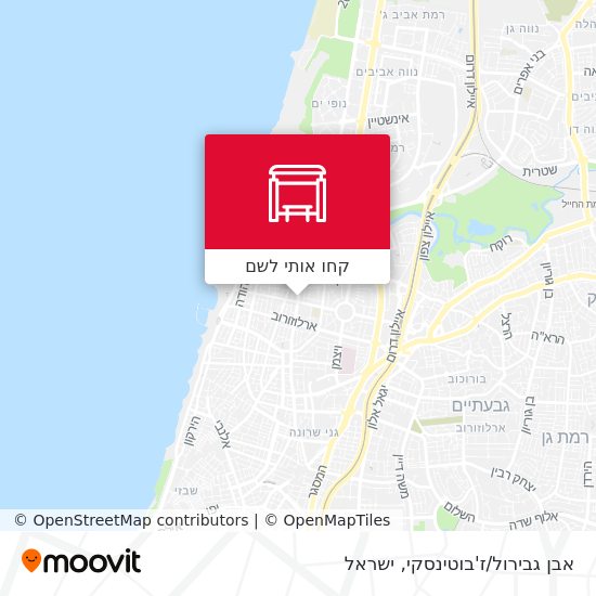 מפת אבן גבירול/ז'בוטינסקי