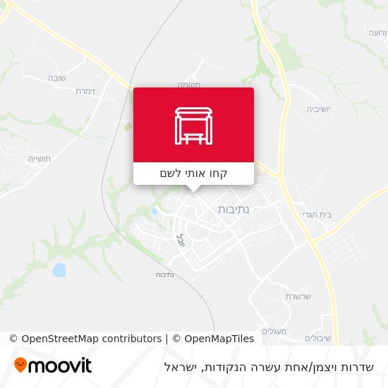 מפת שדרות ויצמן/אחת עשרה הנקודות