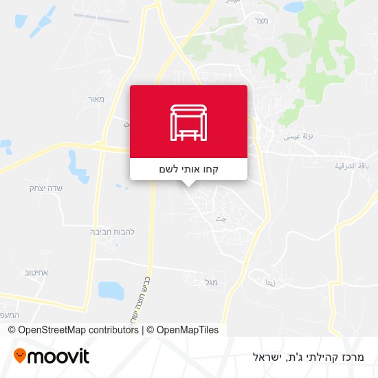 מפת מרכז קהילתי ג'ת
