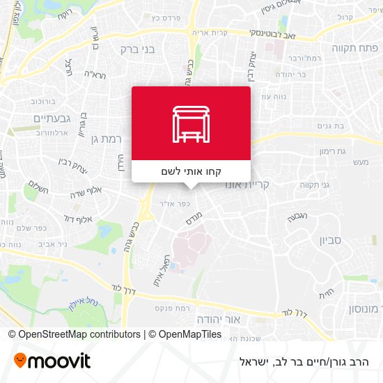 מפת הרב גורן/חיים בר לב