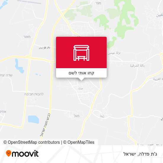 מפת ג'ת פדלה