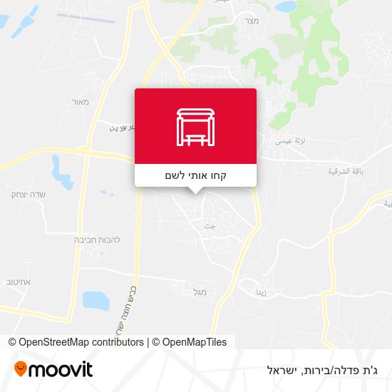 מפת ג'ת פדלה/בירות