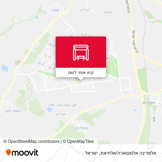 מפת אלמדינה אלמונוארה/אלחיאת