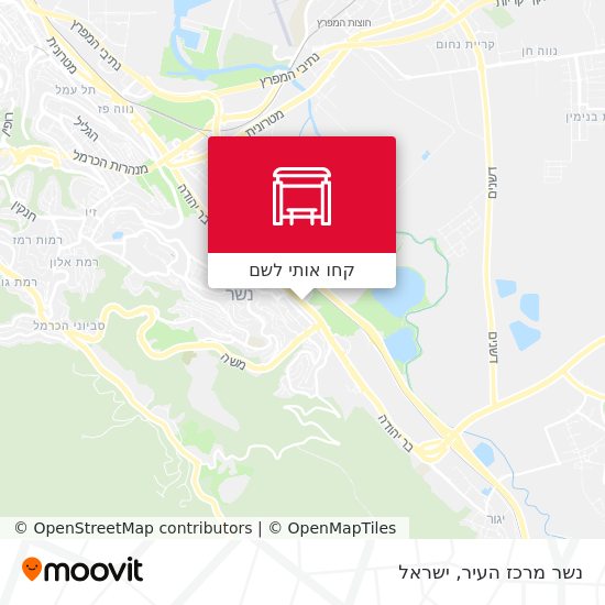 מפת נשר מרכז העיר