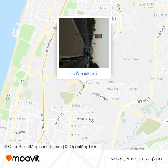 מפת מחלף הכפר הירוק