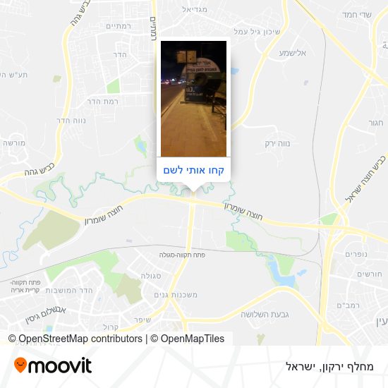 מפת מחלף ירקון