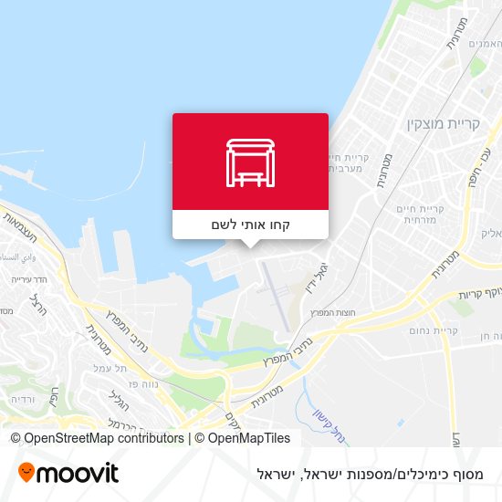 מפת מסוף כימיכלים/מספנות ישראל