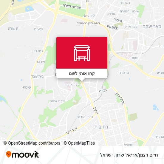 מפת חיים ויצמן/אריאל שרון