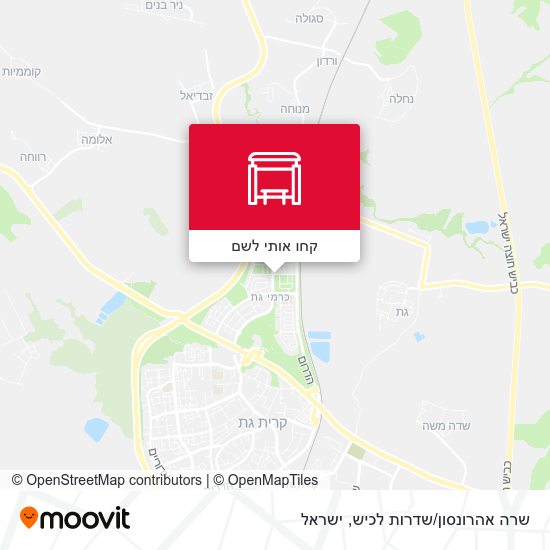 מפת שרה אהרונסון/שדרות לכיש