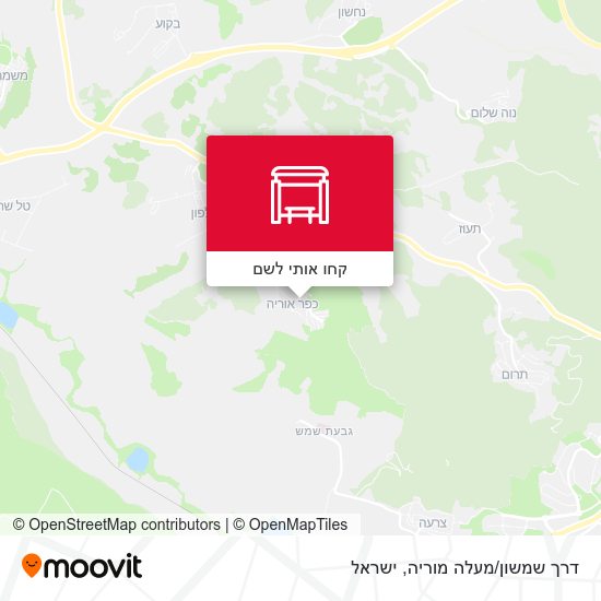 מפת דרך שמשון/מעלה מוריה
