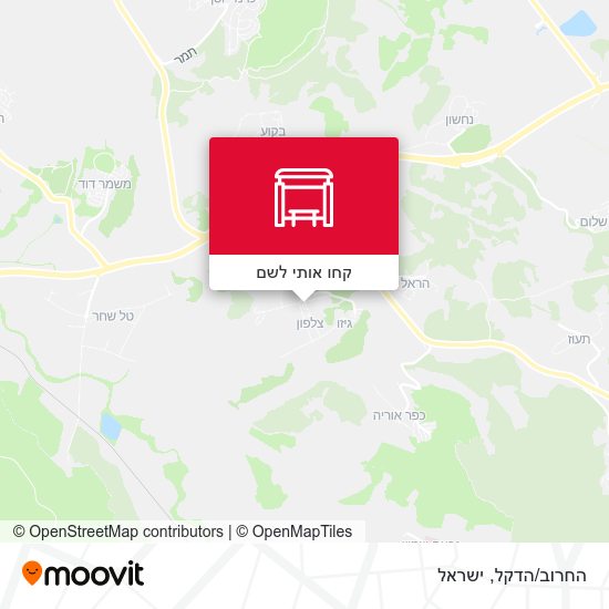 מפת החרוב/הדקל