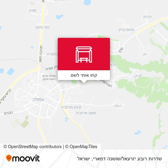 מפת שדרות רובע יזרעאל/שושנה דמארי