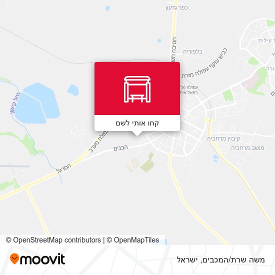 מפת משה שרת/המכבים