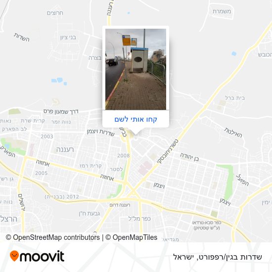 מפת שדרות בגין/רפפורט