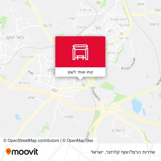 מפת שדרות הרצל/יוסף קלויזנר