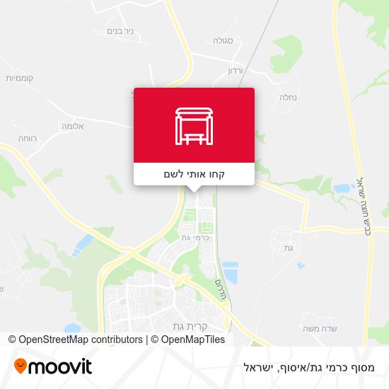 מפת מסוף כרמי גת/איסוף