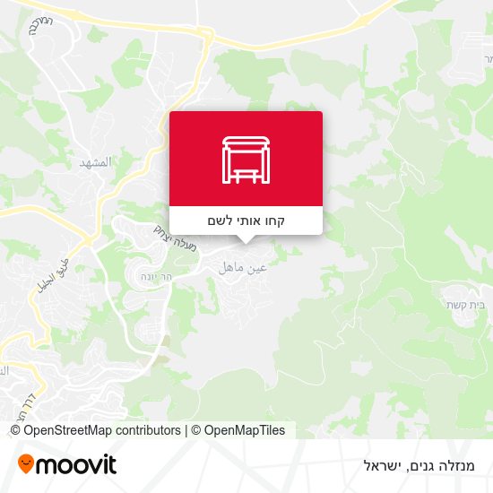 מפת מנזלה גנים