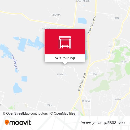 מפת כביש 5803/גן יאשיה