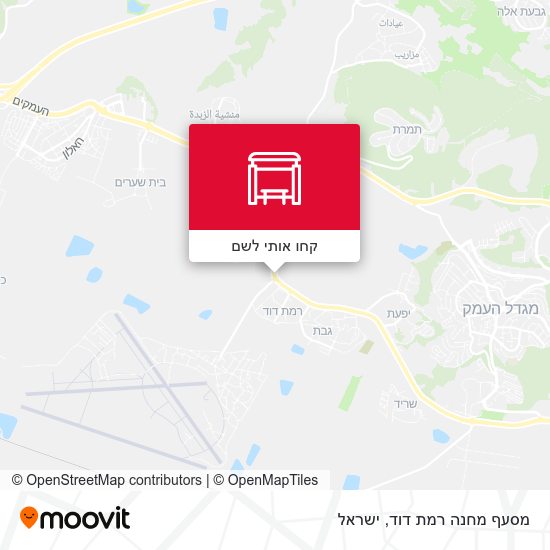 מפת מסעף מחנה רמת דוד