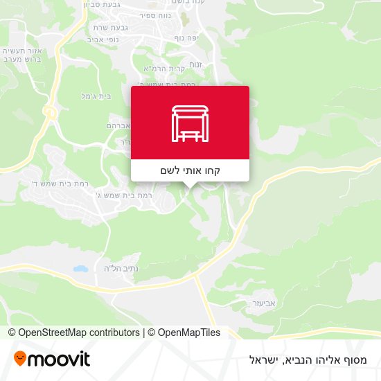 מפת מסוף אליהו הנביא