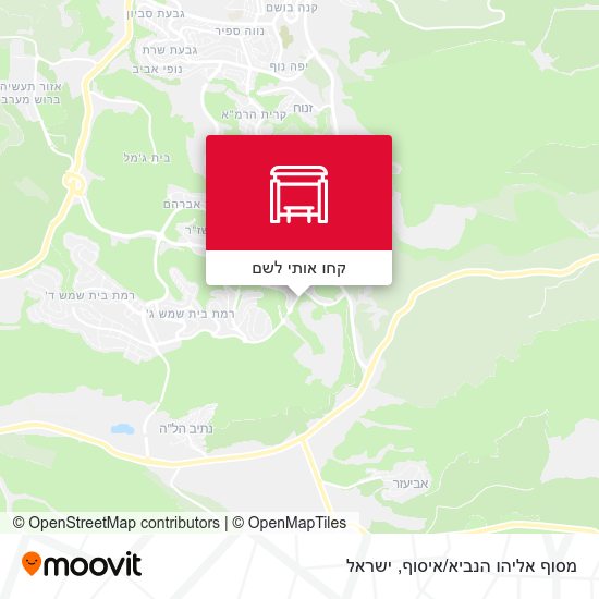 מפת מסוף אליהו הנביא/איסוף
