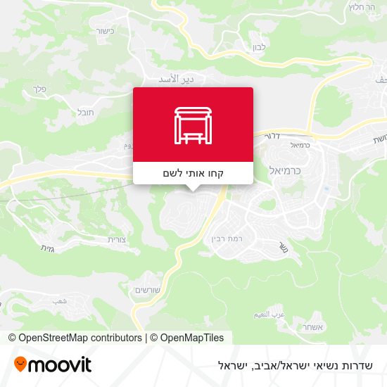 מפת שדרות נשיאי ישראל/אביב