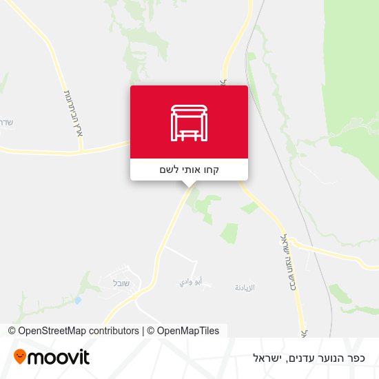 מפת כפר הנוער עדנים