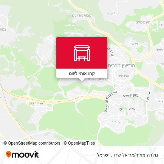 מפת גולדה מאיר/אריאל שרון