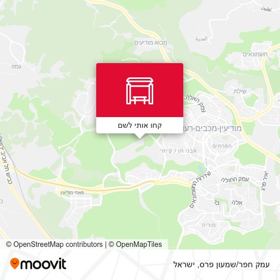 מפת עמק חפר/שמעון פרס