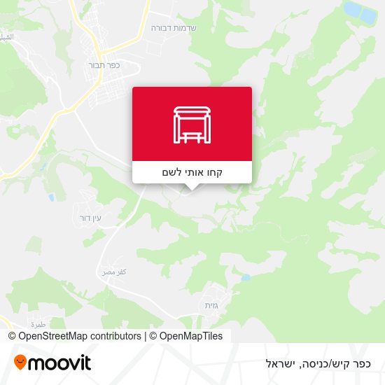 מפת כפר קיש/כניסה