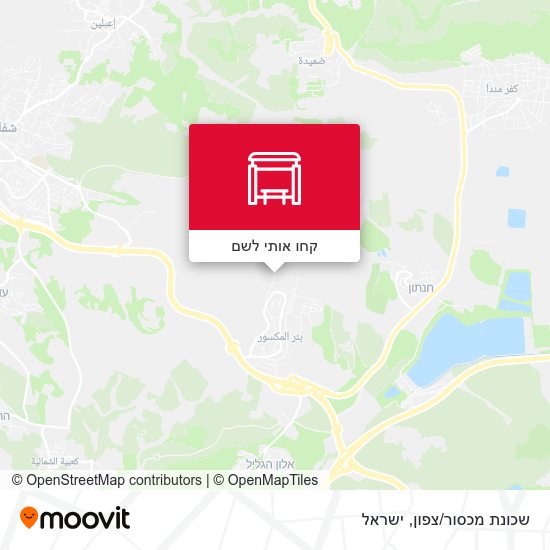 מפת שכונת מכסור/צפון