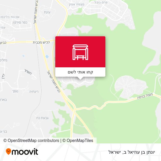 מפת יונתן בן עוזיאל ב