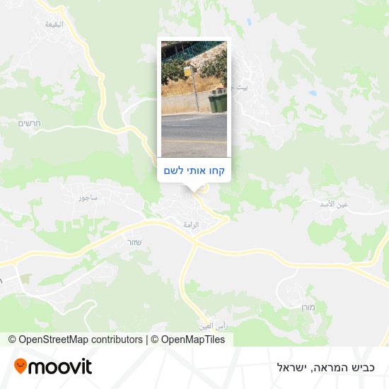 מפת כביש המראה