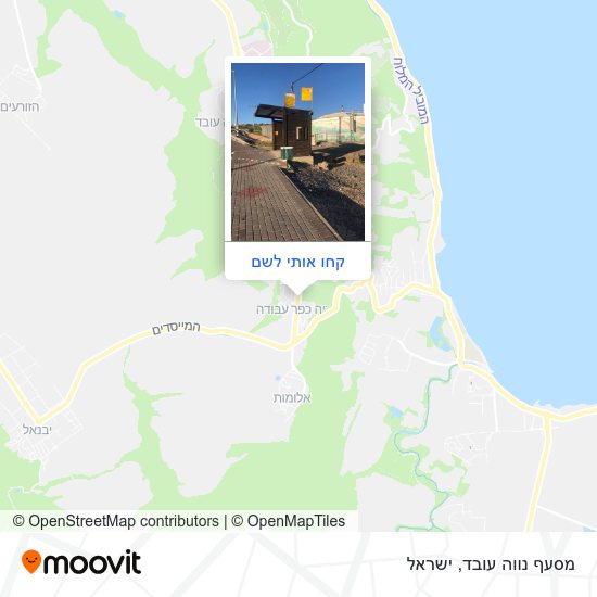 מפת מסעף נווה עובד