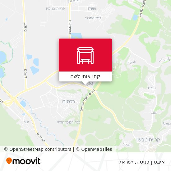 מפת איבטין כניסה