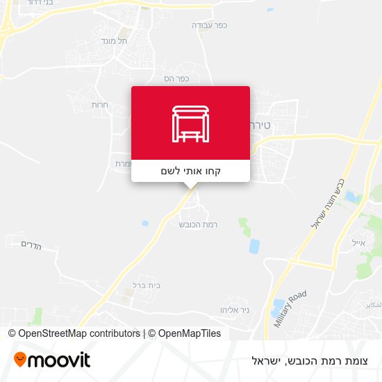 מפת צומת רמת הכובש
