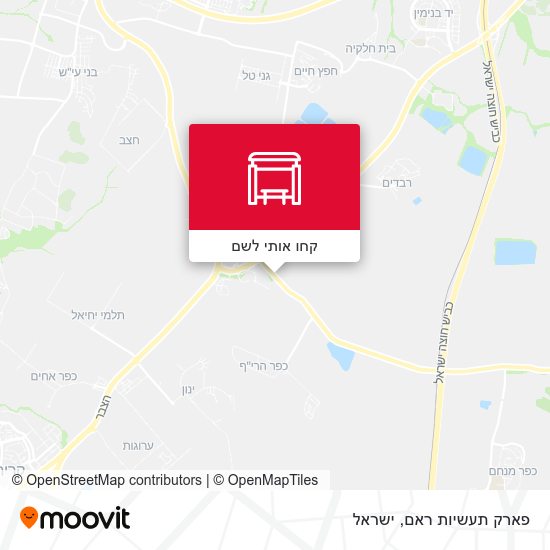מפת פארק תעשיות ראם