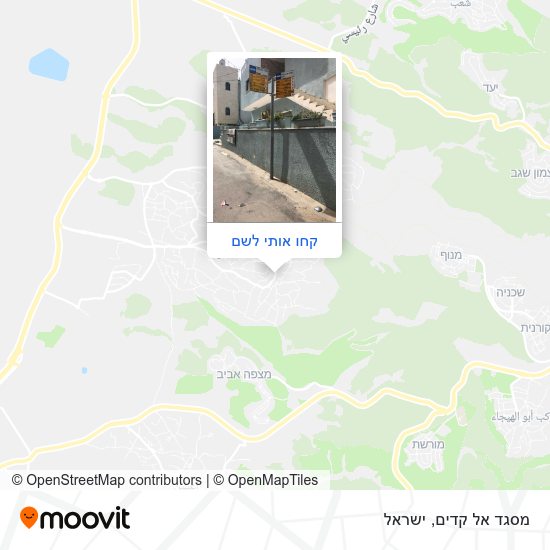 מפת מסגד אל קדים