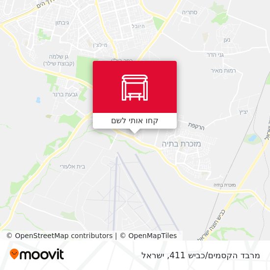 מפת מרבד הקסמים/כביש 411