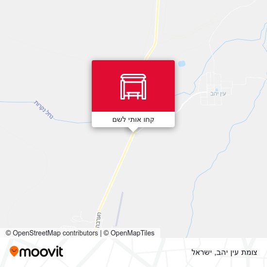 מפת צומת עין יהב