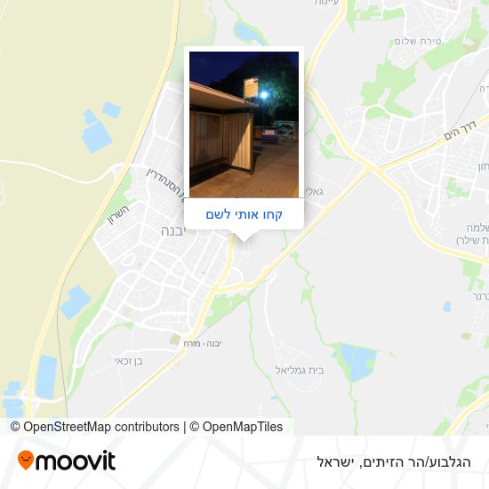 מפת הגלבוע/הר הזיתים