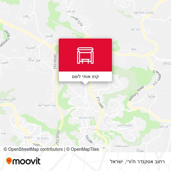 מפת רחוב אסקנדר ח'ורי