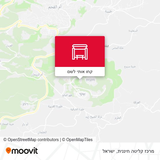מפת מרכז קליטה חיננית