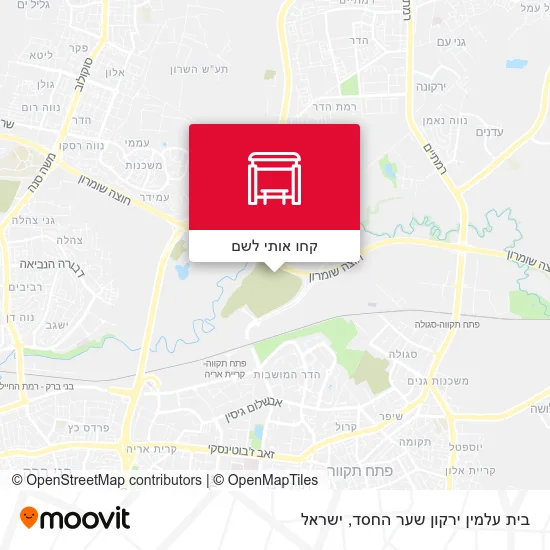 מפת בית עלמין ירקון שער החסד
