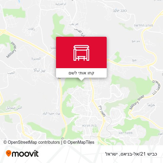 מפת כביש 21/אל-בניאס
