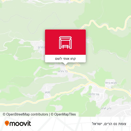 מפת צומת נס הרים